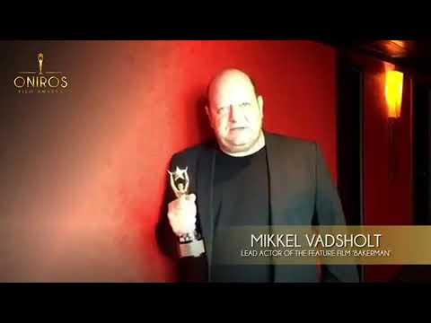 Mikkel Vadsholt (BAKERMAN) accepts his best actor award #filmfestival #bestactor #bakerman