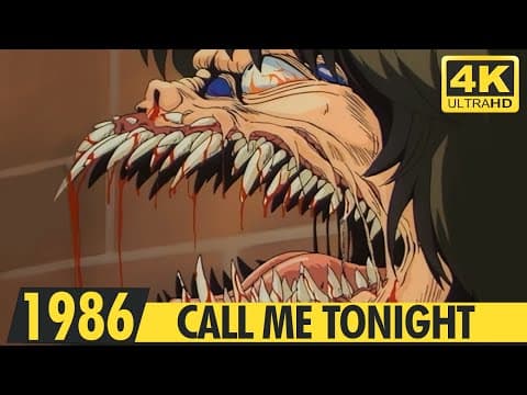 CALL ME TONIGHT | Transformation Scene | 4K | 1986 | コール・ミー・トゥナイト