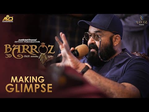 BARROZ - Making Glimpse | Mohanlal | Jijo | Santosh Sivan | Antony Perumbavoor | Aashirvad Cinemas