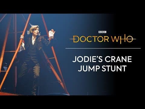 Jodie Whittaker's First Stunt | Doctor Who: Series 11